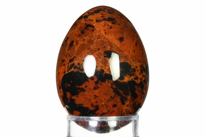 Polished Mahogany Obsidian Egg - Mexico #322367